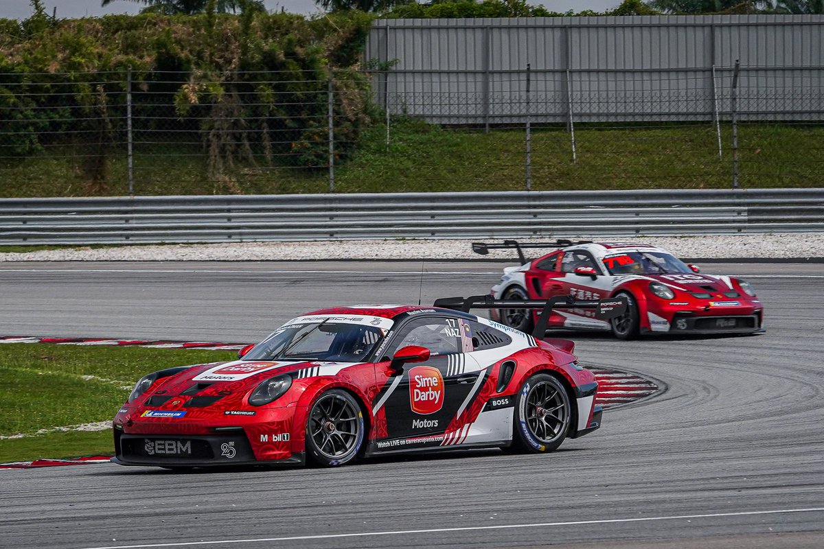 A first podium for Nazim Azman in Porsche Carrera Cup Asia! Well done 👏🏻 #EBM #PCCA #PorscheMotorsport