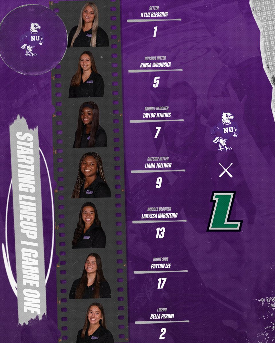 NiagaraVB's tweet photo. How we are lining up to start the season!

🟣🦅🏐 https://t.co/OipAJF84Rp