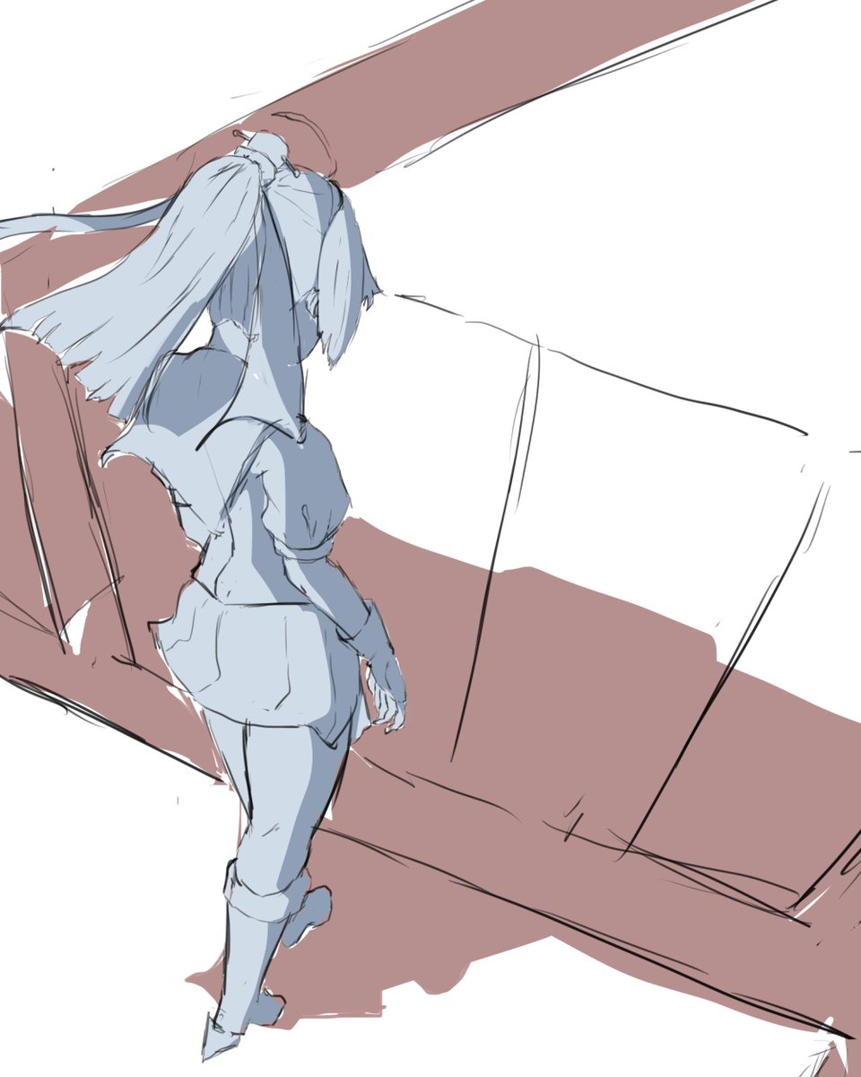 秋月(艦これ) 「ただ単に俯瞰を描きたかっただけの秋月 」|ベルクート@艦これ絵描きのイラスト