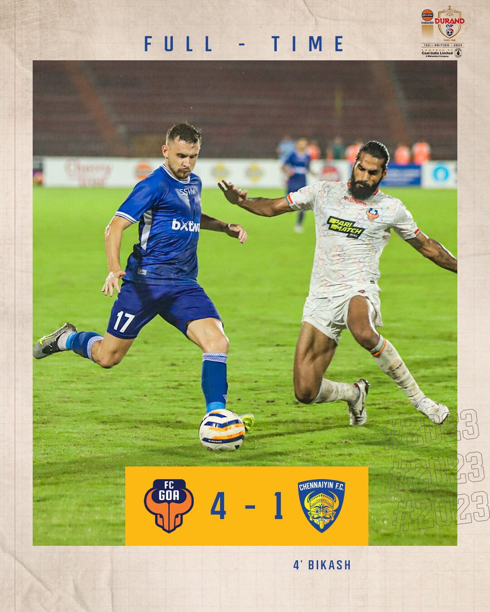 Our Durand Cup campaign comes to an end. 

#AllInForChennaiyin #IndianOilDurandCup #FCGCFC #DurandCup2023