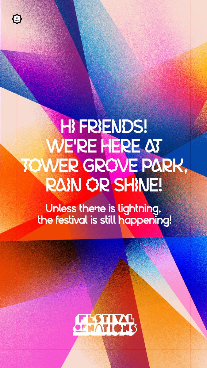 Hi friends! The festival is set to run as scheduled, unless there’s lightning. The party begins at 10am and goes until 10pm. See you soon!