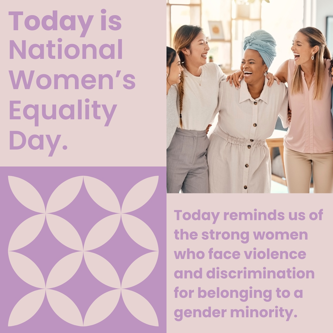 Here are a few simple ways to celebrate women's equality day:
- Thank the women in your life
- Get educated about the gender wage gap!
- Support a local female-owned business 
#womensequalityday #womensrights #equalityforall #equalitycantwait #vote