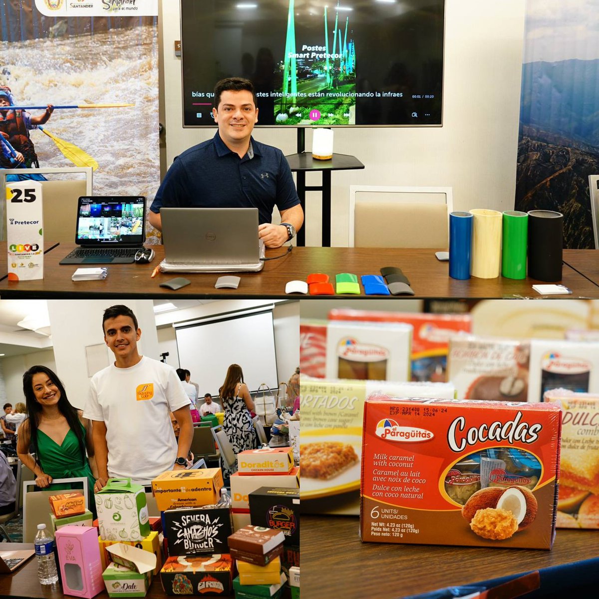 MAguilarHurtado's tweet photo. ¡Una vez más demostramos que en #SantanderParaElMundo somos tierra de inversión, berraquera y oportunidades!🙌🏼 

Un éxito total fue Live Santander 1.0 en #Miami, evento que por primera vez llevó a 30 empresarios a los Estados Unidos, un espacio de internacionalización donde ellos fueron embajadores de lujo del departamento. Allí logramos, en alianza con @investsantander, que 15 compañías multinacionales se interesaran en nuestras industrias 4.0 para el sector financiero, BPO’s, call centers, educación y seguridad. 🇨🇴🇺🇸

El sector moda hizo ventas con comunidades judías del estado de La Florida, otras empresas cerraron negocios de estibas para operadores logísticos y personalización de joyas finas. Además, otro empresario logró contacto con Miami Dade County, responsables del desarrollo de 290 parques y quienes ahora desean implementar postes inteligentes de mano santandereana. #LeEstamosCumpliendoASantander 👏🏻