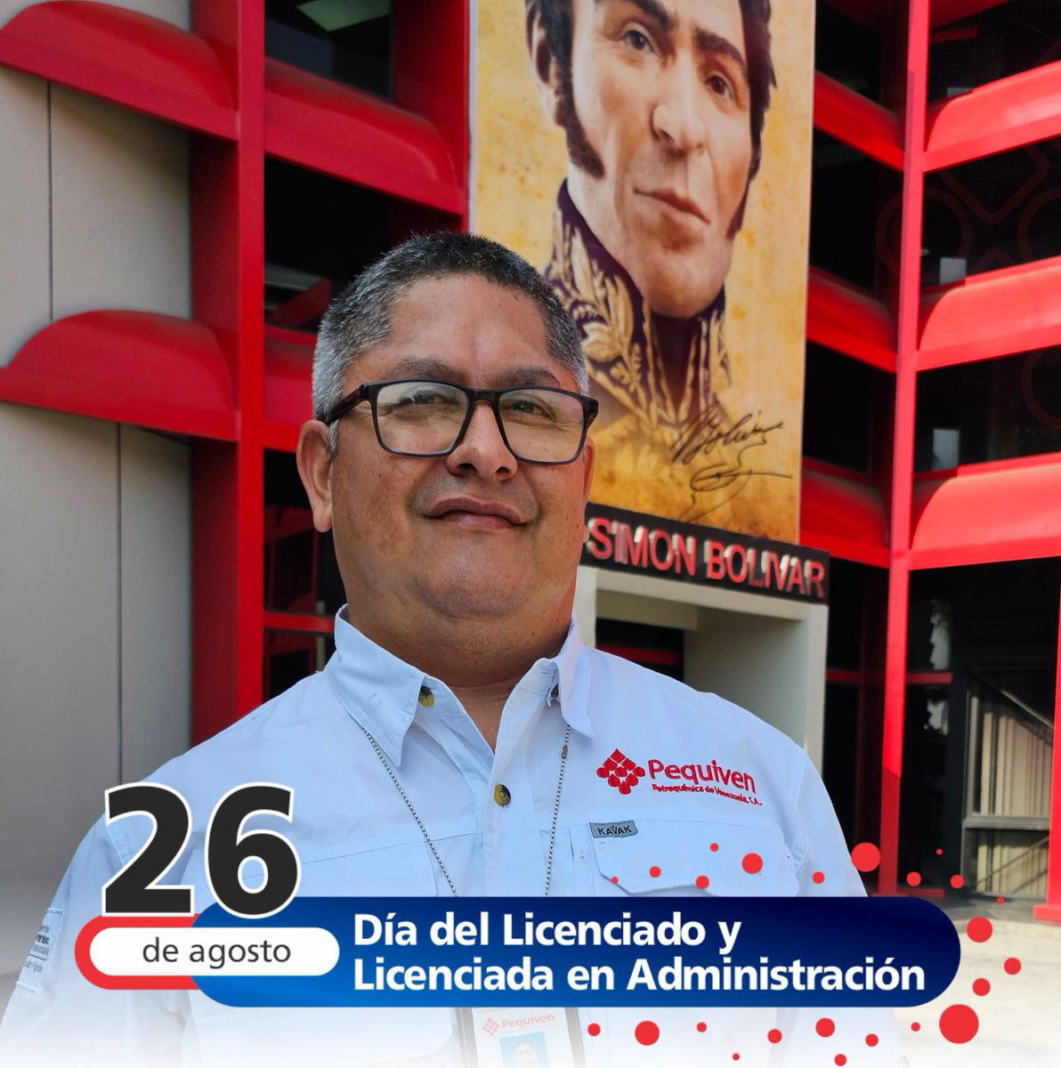 #Efeméride🗓️|  Desde la industria petrolera, gasífera y petroquímica felicitamos a los profesionales de esta área, quienes cumplen sus metas y aplican las correctas prácticas administrativas.

#YulimarEsVenezuela
#TrabajoEnEquipoVictoriaSegura🇻🇪

<a href="/NicolasMaduro/">Nicolás Maduro</a> 
<a href="/TellecheaRuiz/">Rafael Tellechea</a>