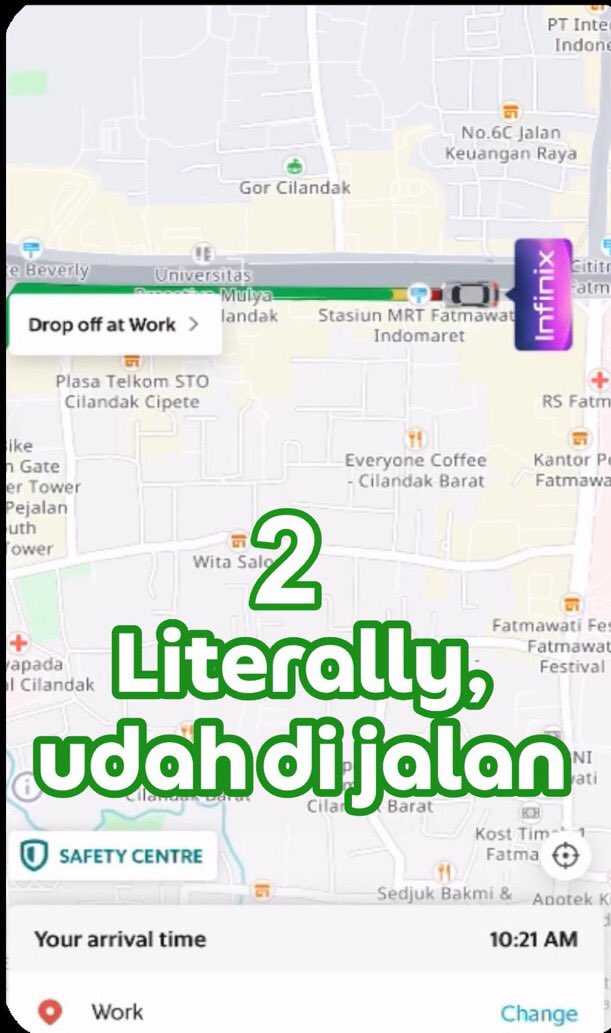 OTW YA gw sih tipe yg ini bljr juga utk menghargai waktunya orang #GrabOnKingfinix