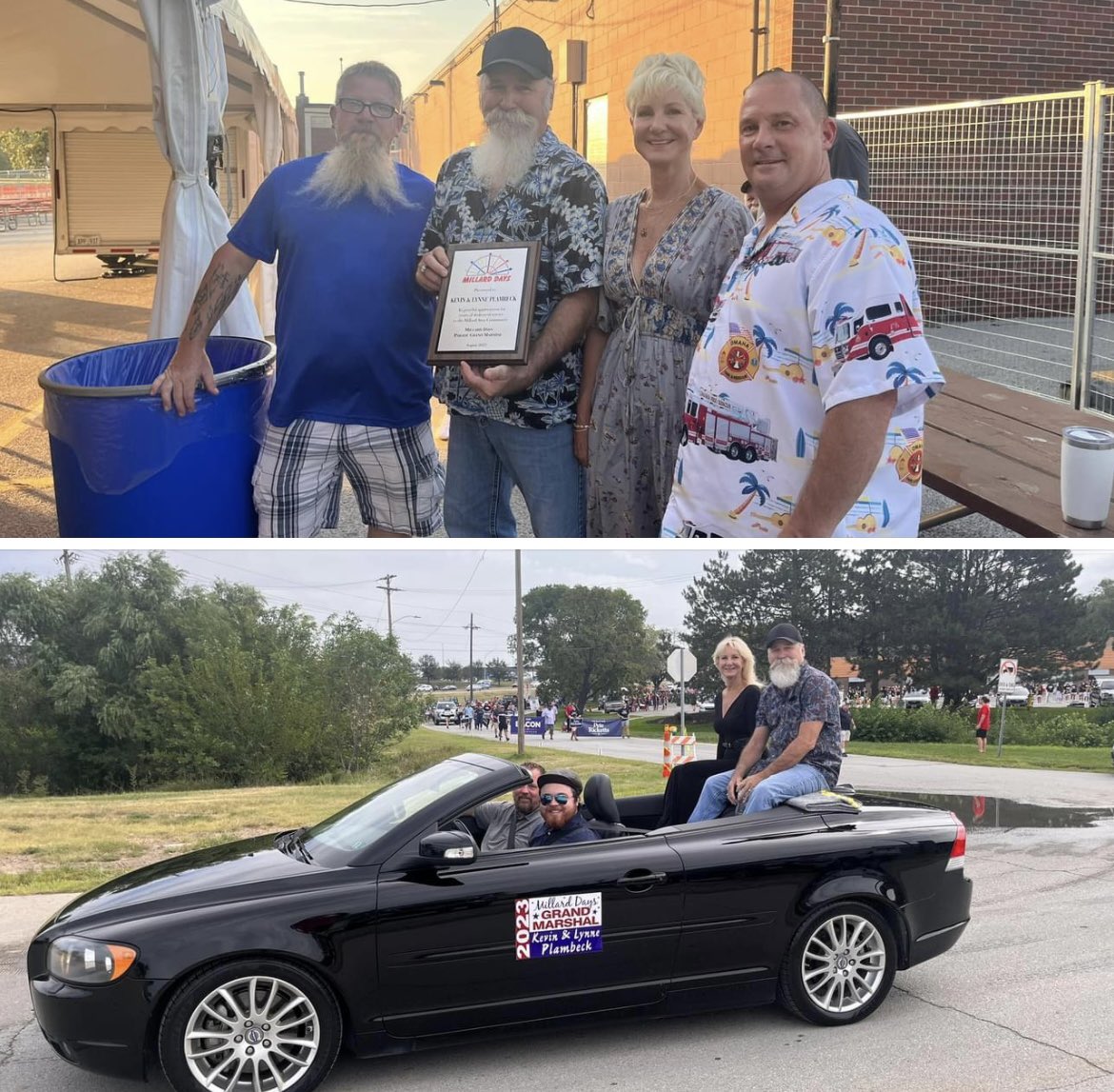Our 2023 Millard Days Parade Marshall is Kevin Plambeck and his wife Lynne!