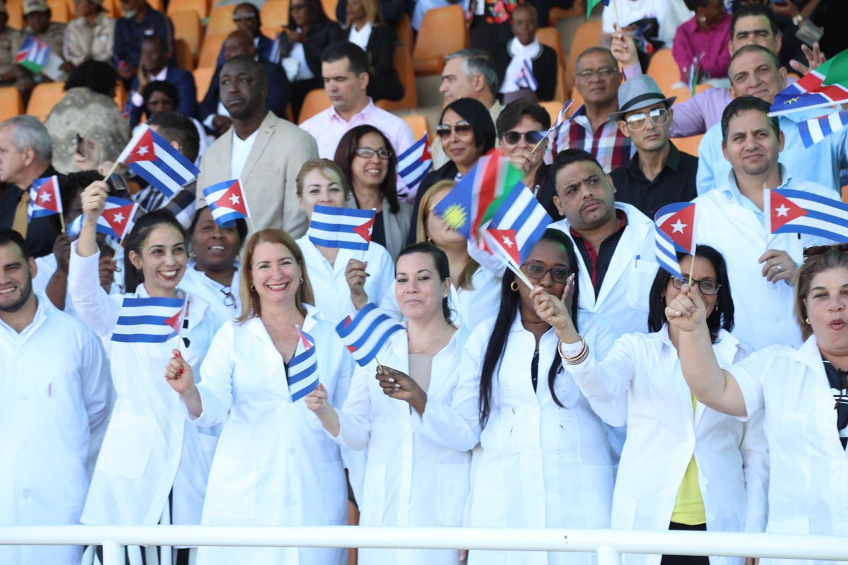 This great country, Cuba and its heroic people, are today under their 3rd leader since their successful victory against tyranny on January 1, 1959. We celebrate the fact that this leader has joined us on this special day with his Dear Wife and esteemed delegation. <a href="/DiazCanelB/">Miguel Díaz-Canel Bermúdez</a>