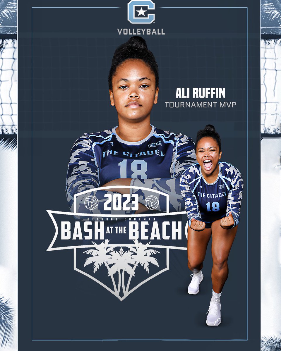 CitadelVB's tweet photo. Tournament MVP - Ali Ruffin 
All-Tournament - Belle Hogan and Ali! 

#BattleReady https://t.co/K8M3p4JlA5