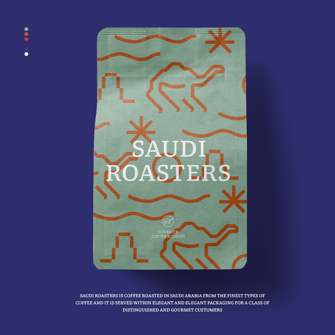 ByRaadAlotaiby's tweet photo. SAUDI ROASTERS

هوية برسومات بنمط الحدود لبراند قهوة محمصة سعودي يستهدف الذواقة في عالم القهوة والمهتمين بالحصول على تجربة قهوة لذيذة وتجربة تغليف أنيقة وجذابة

.Design By Raad
#Packaging https://t.co/5eqaCB3qpI