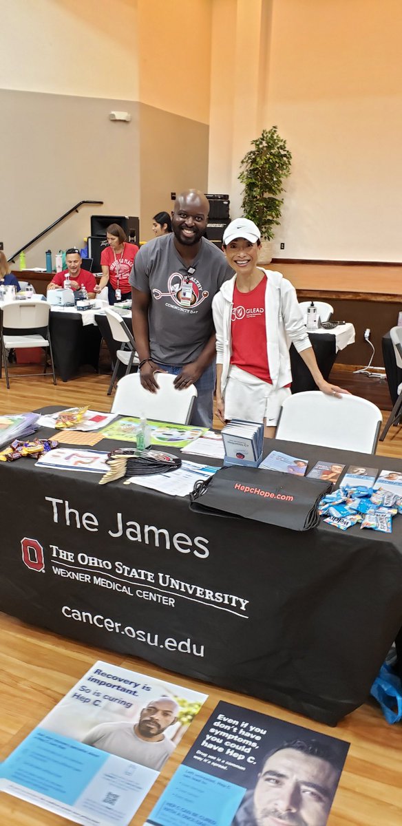 Great Health Fair today! Provided great education on Colorectal Cancer and Hepatitis C.  Great enrollment for Shied Study! @DocStanich @e_paskett 
Thankful to @APNDMD for holding it down at our other event across town at OCNA Friends and Family Day 
#OSUGHNDIVISION