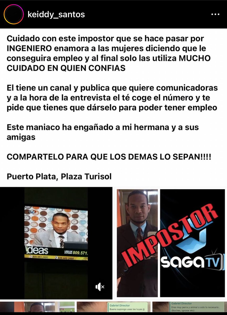 eldemocratard's tweet photo. No estás sola.

Nuestra solidaridad con Keiddy Santos.

Esta joven valientemente está denunciando que fue violada por el comunicador Eddy Gabriel Domínguez Vilorio.

No podemos seguir encubriendo y manejando este tipo de situación con manos de seda, todo el peso de la Ley para este señor, que no merece ser llamado comunicador.

Tras su valiente denuncia, otras jóvenes de Puerto Plata y Sosua, se suman y denuncia a través de Instagram que también fueron abusadas y violadas por este señor.

Atención @ProcuraduriaRD necesitamos darle respuesta urgente a este y todos los casos relacionados.

Muy pero muy grave esta situación.