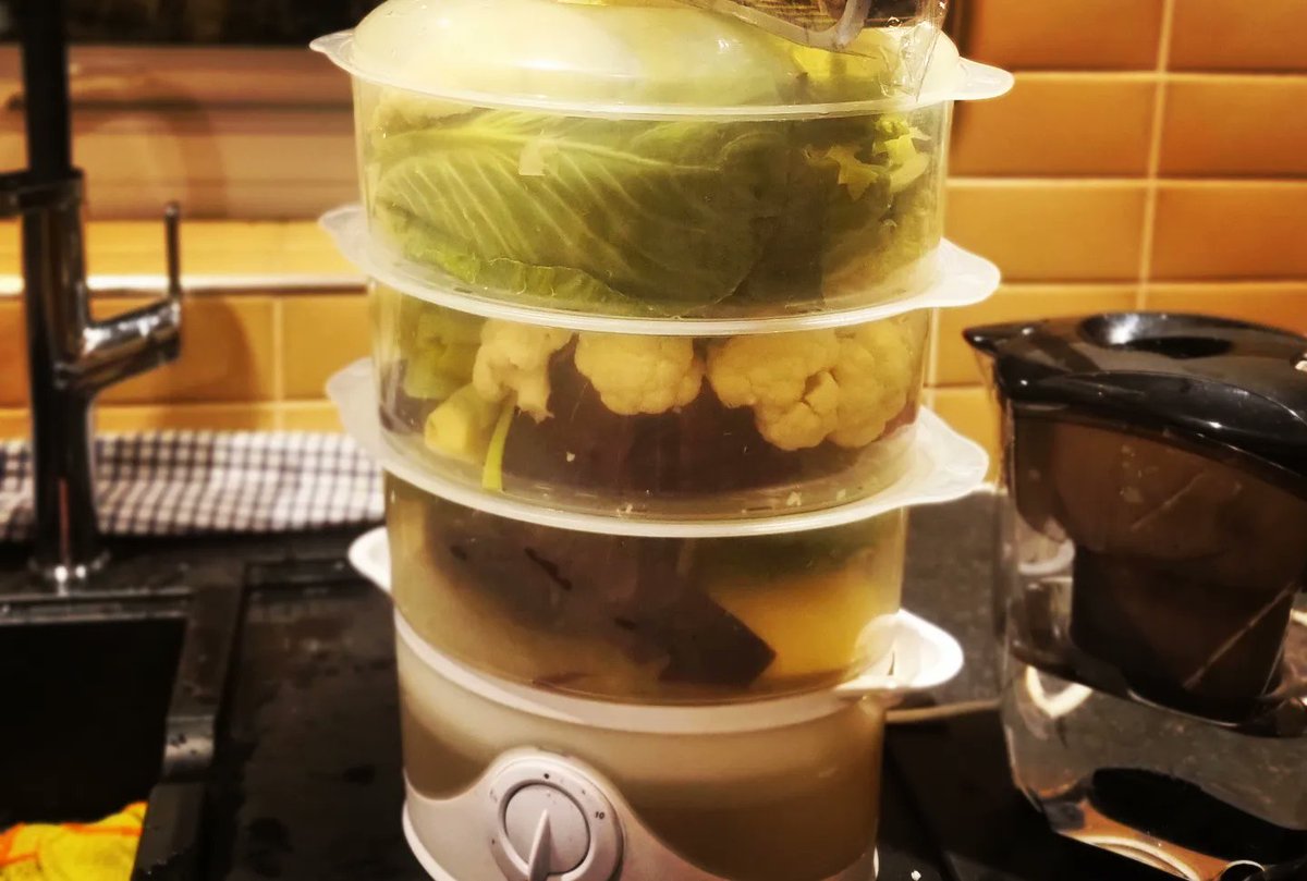 BasilLivanos's tweet photo. This is bought veg (disclaimer). 15kgs or so. Increasing my fresh veg intake has really opened up the taste buds. Preferably steamed to maintain high nutrient density.

#veg #steamed #tastebuds #nutrientdense #health #eatclean #lookafteryourself #highvalue https://t.co/UY6kBOtJfH