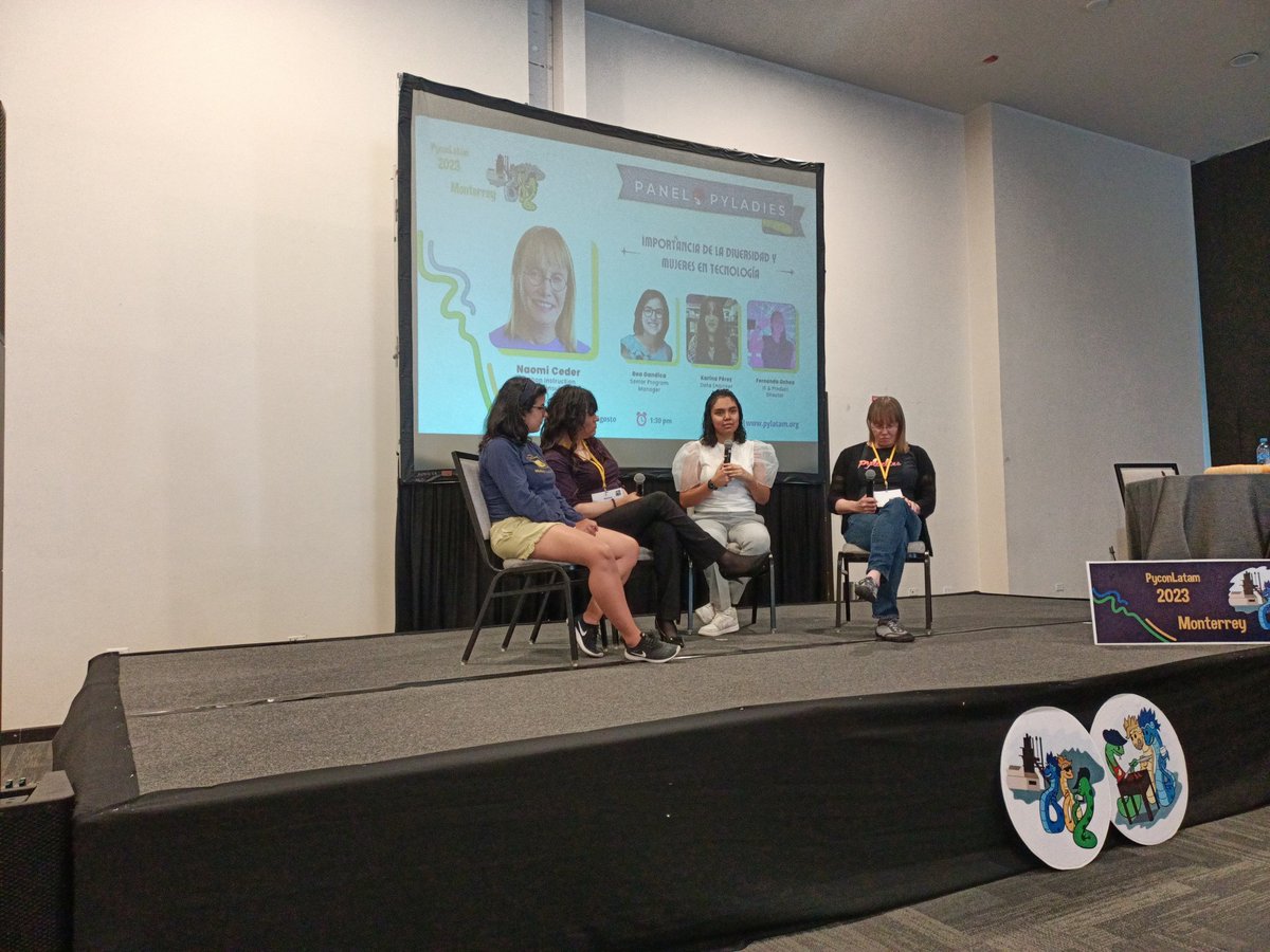 soldavidcloud's tweet image. En el panel de PyLadies, Fernanda Ochoa (@imonsh) hace un gran punto. A veces a las mujeres les ofrecen puestos de dirección con voz, pero si voto. 😥
#PyConLatam2023 #PyConLatam #PyCon