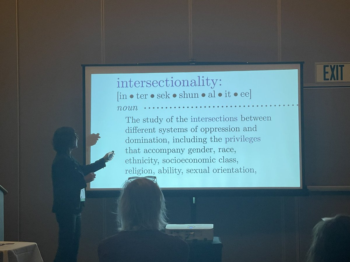 MCOELangLit's tweet photo. Affirming LGBTQIA+ Learning Communities at ALL IN for Equity with the amazing @KaceyRodenbush! #inclusiveschools #thrivingcommunities #AllIn #equitywarrior https://t.co/VfnybHqMhM