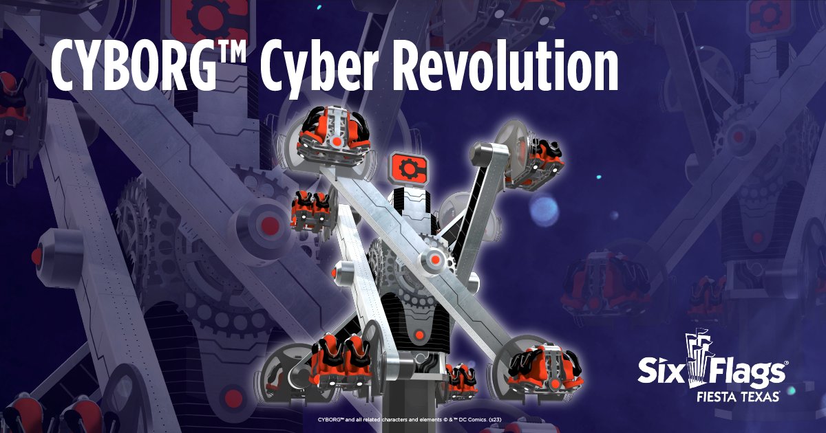 SF_FiestaTexas's tweet photo. 🚨Breaking News🚨Get ready to experience a whole new level of thrills and adventure! Introducing our THREE mind-blowing attractions for 2024! CYBORG™ Cyber Revolution, SHAZAM!™ Tower of Eternity , and METROPOLIS Transit Authority. 
https://t.co/OeE1TVHgT3
#SixFlagsFiestaTexas https://t.co/D8r157JLik