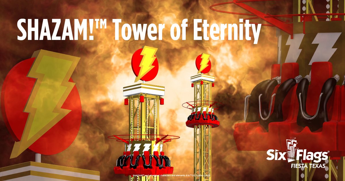 SF_FiestaTexas's tweet photo. 🚨Breaking News🚨Get ready to experience a whole new level of thrills and adventure! Introducing our THREE mind-blowing attractions for 2024! CYBORG™ Cyber Revolution, SHAZAM!™ Tower of Eternity , and METROPOLIS Transit Authority. 
https://t.co/OeE1TVHgT3
#SixFlagsFiestaTexas https://t.co/D8r157JLik