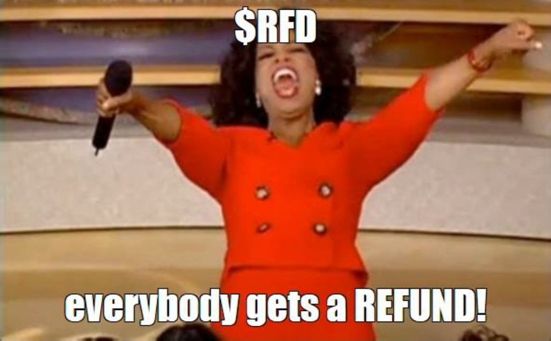 RepeKiy's tweet photo. @Pauly0x @pepecoineth You can always get a #REFUND 🤌
$RFD #RFD $PEPE $QUIRK $BOB $DOLAN

@RFD_ERC20 https://t.co/p9B9A42H6i
