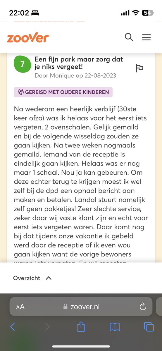 Het verhaal ook maar eens op <a href="/Zoover/">Zoover</a> gedeeld. <a href="/landalnl/">Landal</a> <a href="/LandgoedLoo/">Landgoed 't Loo</a> schijnt het maar normaal te vinden allemaal. #teleurgesteld Mensen…. Vergeet niks als je naar huis gaat want dan moet je betalen! #benerklaarmee