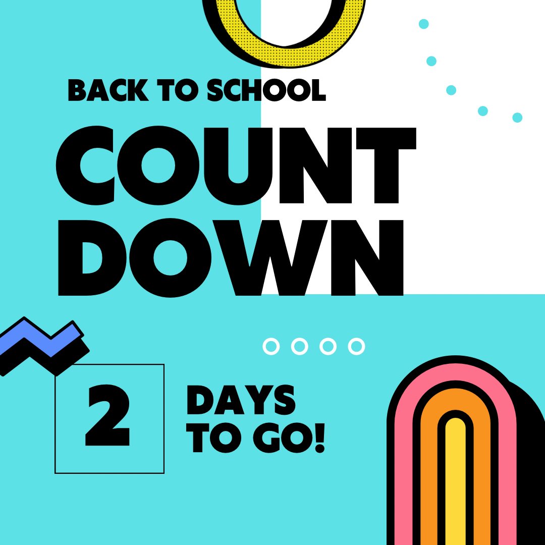 vbschools's tweet photo. ARE YOU READY? 2️⃣ days to go! #vbcpsback2school https://t.co/e5p6c4JwP2