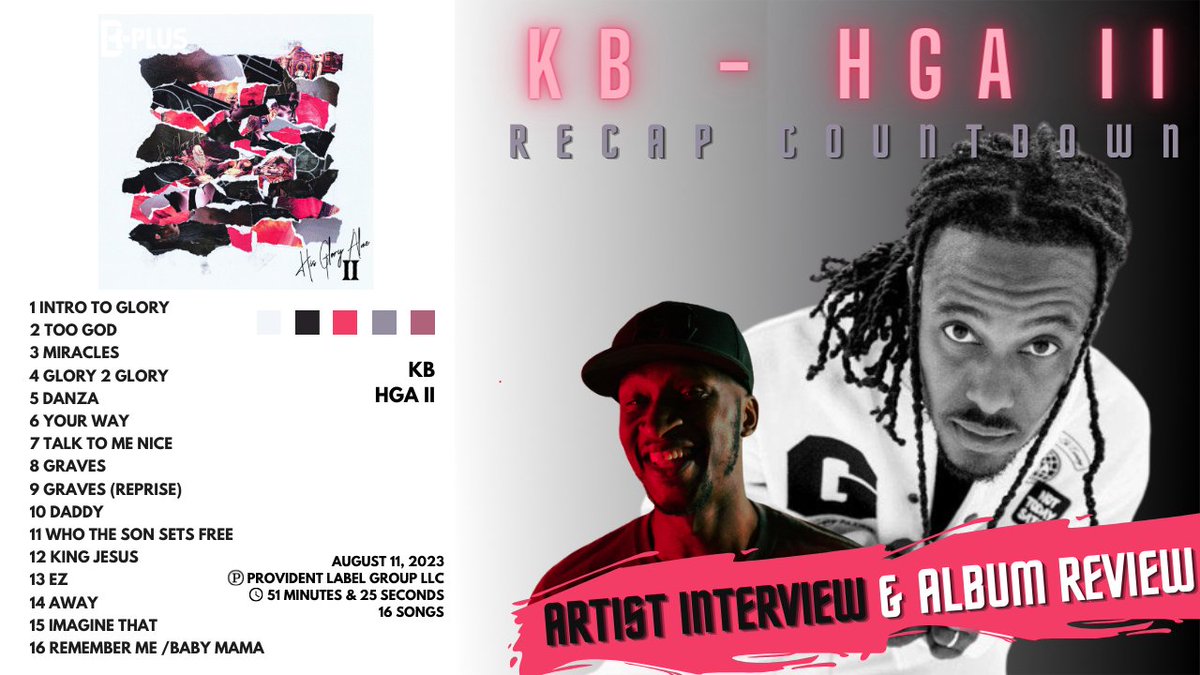 dj_b_plus's tweet photo. 🚨Very excited to share the interview I had with @KB_HGA!
It will air on @HolyCulture / SXM Ch. 154 TODAY at 6pm, EST
#RECAPcountdown #HGAII
Oh yea, I have something special dropping on my YouTube tonight!
🔗: https://t.co/sq7bcQ8o5B https://t.co/H9qa5QyFao