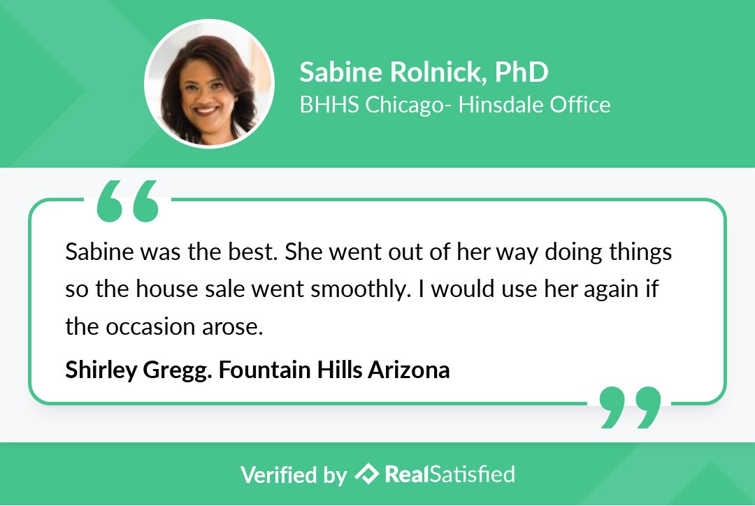 RolnickSabine's tweet photo. How amazing to get this kind of recommendation from a client. https://t.co/yKIZPgsdqx via @realsatisfied https://t.co/bS8kFL7mg4