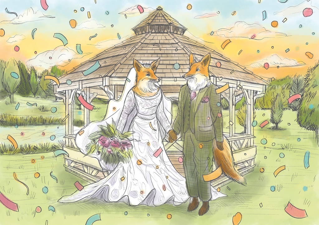 Love is in the Peaks! 🦊❤️ Our fantastic graphics team has outdone themselves again with the latest illustration! 🎨