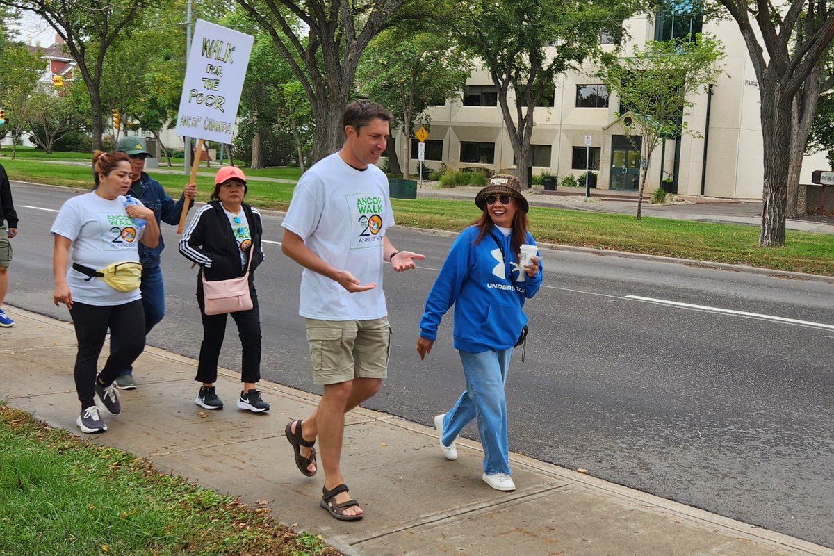 MichaelKramSK's tweet photo. This morning I was happy to join the #ANCOP Regina Walk around Wascana Park in support of some of the poorest villages in The Philippines.  What a great opportunity to enjoy summer in Regina, all while raising funds and awareness for a good cause. #yqr https://t.co/pMAUnmJcV7