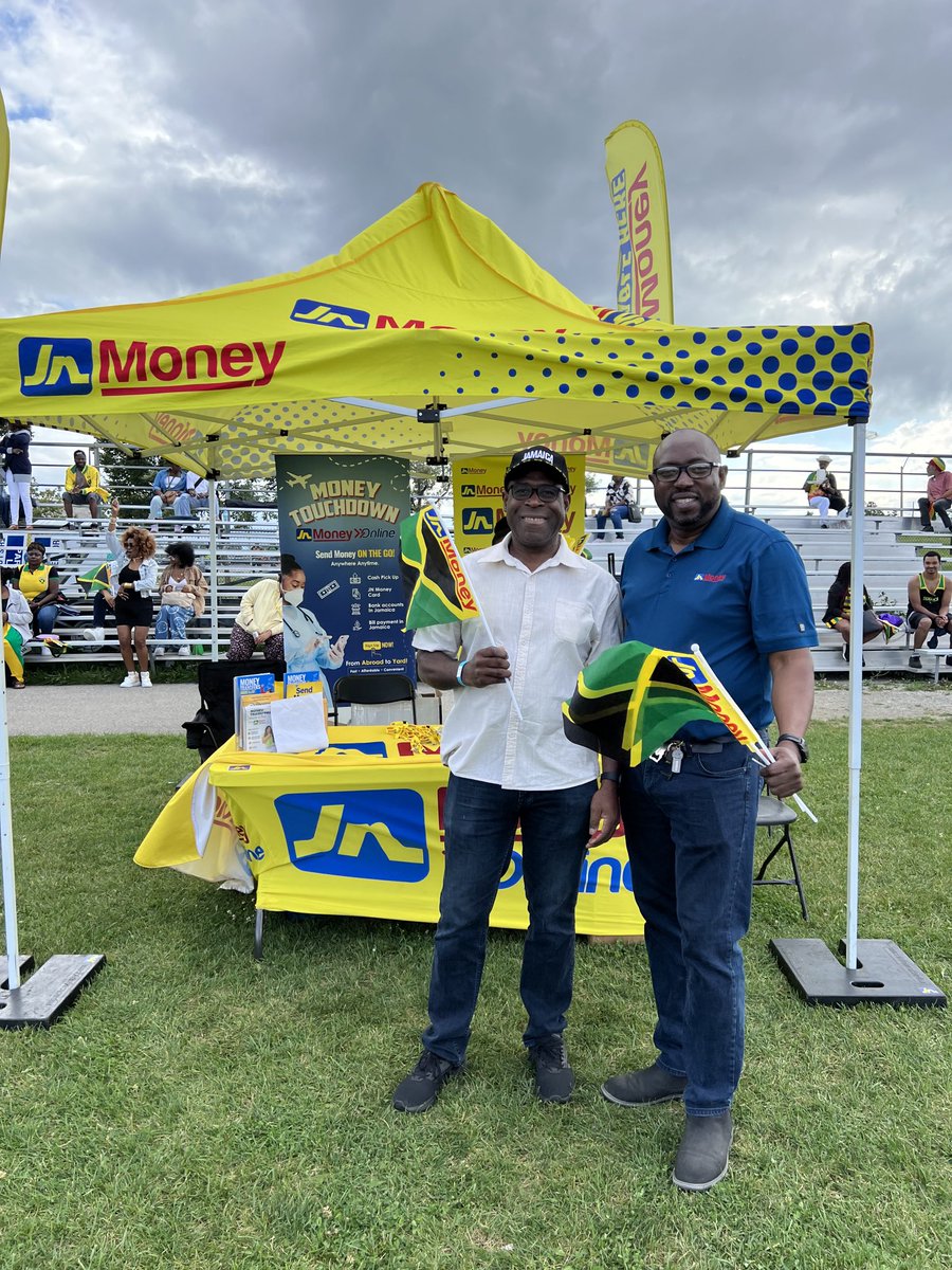 jca_president's tweet photo. ⁦@_JNMoney with Claude Thompson- Regional Manager JN Money Canada⁩ Jamaica Day 2023 https://t.co/lTEH23DmGk