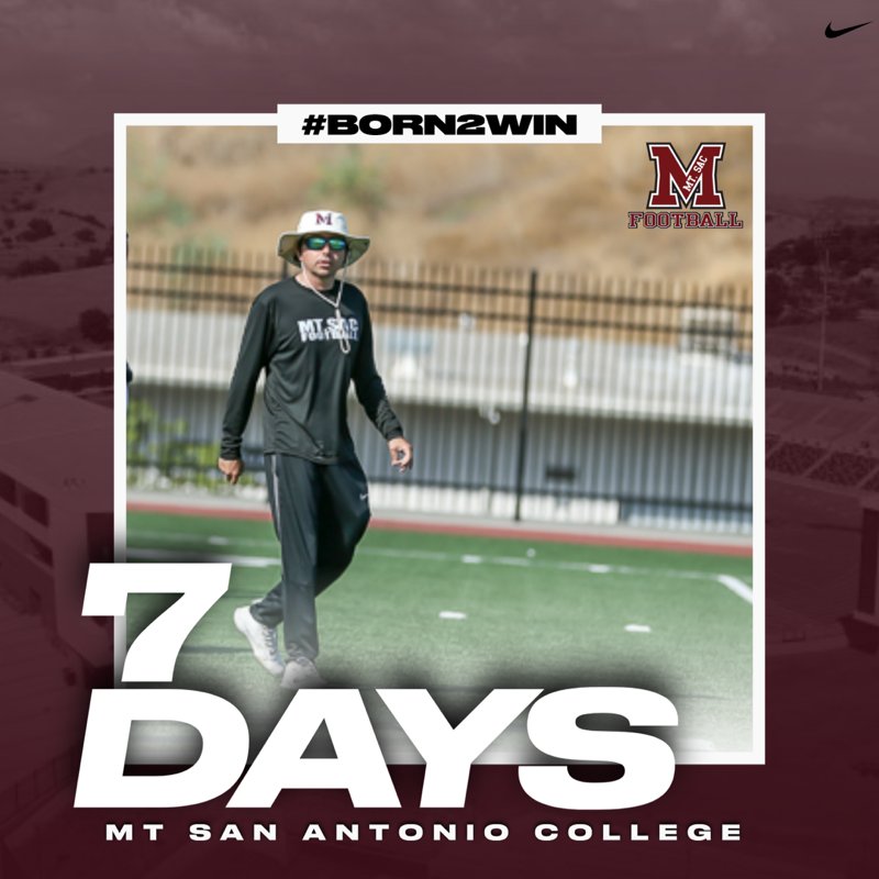 mtsacfootball's tweet photo. At Defensive Backs!! From Chino Hills, California Todd Russo!! 7 days till kickoff!! #SacDawgs #Born2Win #WelcomeToTheNation https://t.co/0h7nP2xx1X
