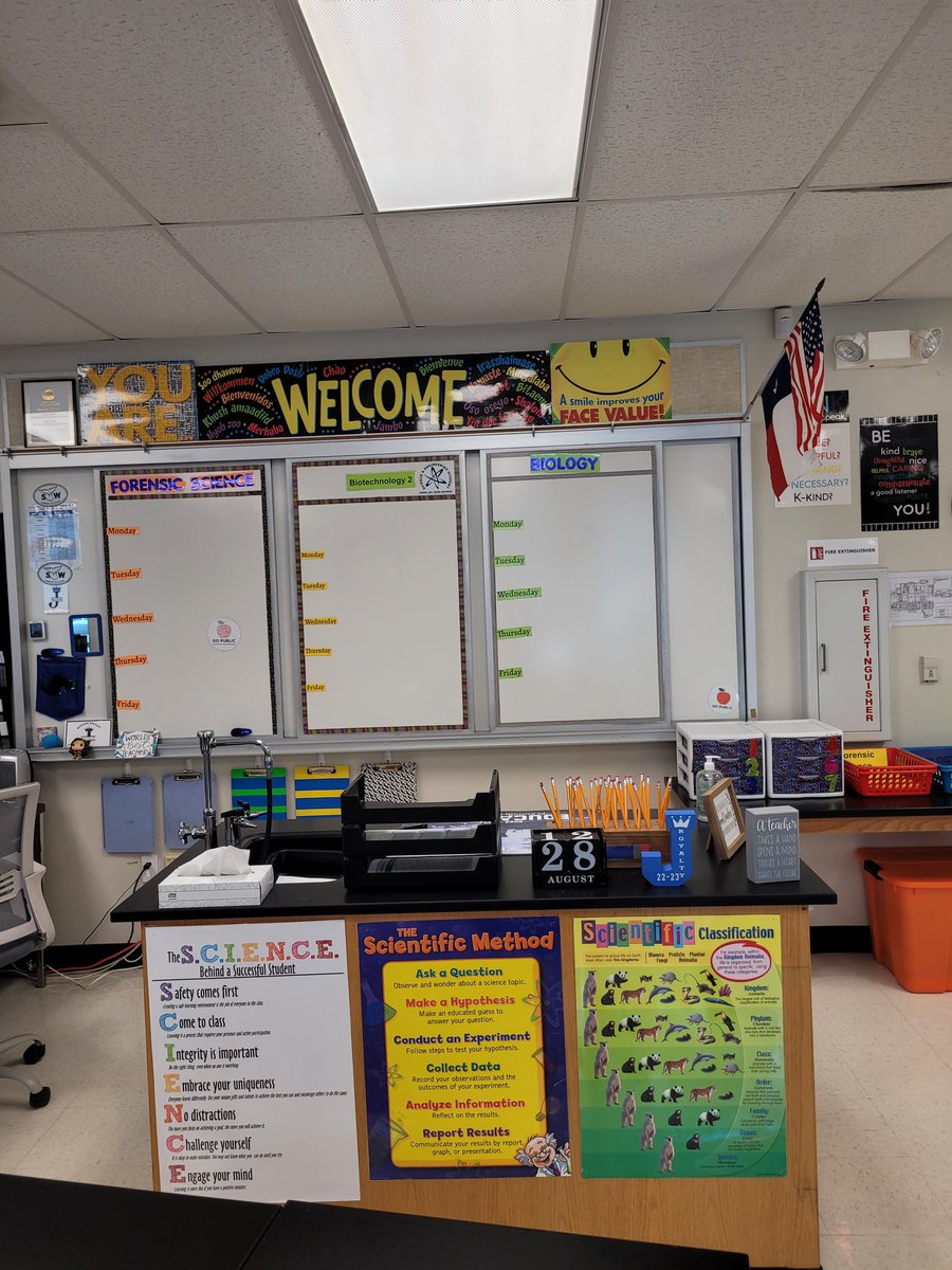 AnaYanguezSmith's tweet photo. Ready to start my 12th year. I am looking forward to meeting my new Mustangs and welcoming some Mustangs that  I taught as freshmen in biology to forensic science and biotechnology 2 @NISD @NISDJay @NISDJaySEA https://t.co/bnNOV2TcLG