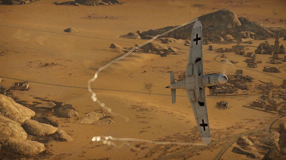 MrSchneeblyVT's tweet photo. Subject - BF 109 G-2 
Location - North Africa 

Hard bank left. 

#WarThunder #WT #VirtualPhotograpgy #History #WarThunderPhotography #HistoricalScreenshots
#AviationCaptures #WarbirdShots https://t.co/KUuynZVjLt