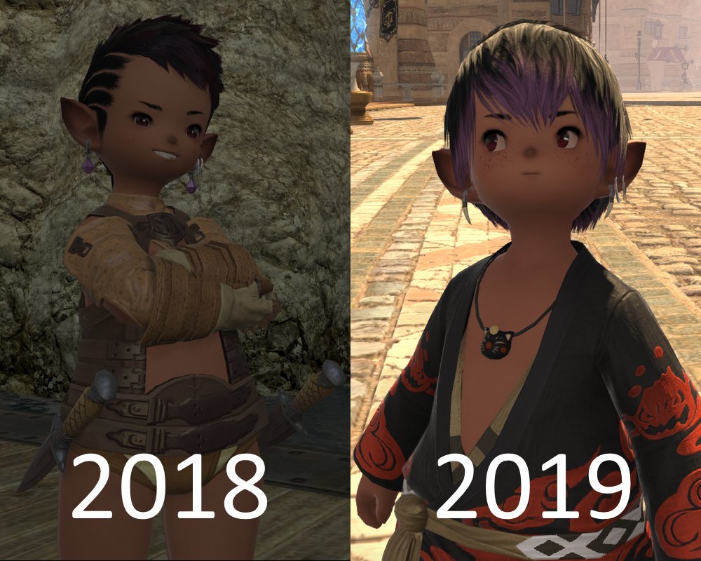 ririthelala's tweet photo. Ririmuko throughout the years! #lalafell https://t.co/yvhvYg7noc
