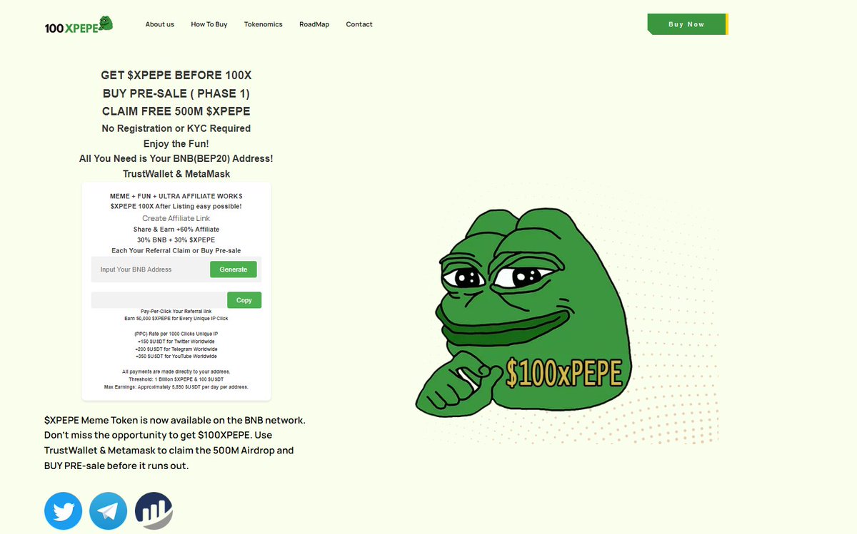 100Xpepe's tweet photo. 🐸 Ready to leap into the world of airdrops? Unleash your potential with 100xpepe and watch your crypto portfolio skyrocket! Don't wait, check it out at 

Link Airdrop : Check our Bio now! https://t.co/AzOdRBVpjX