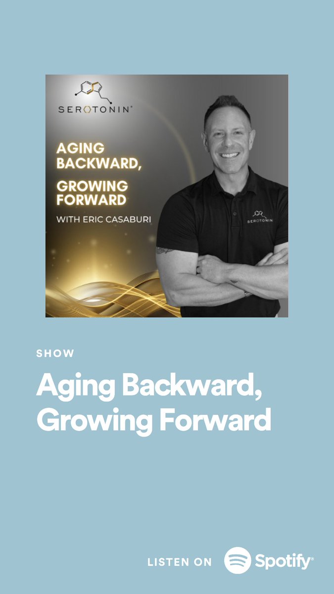 ericCASABURI's tweet image. The new #podcast is live "Aging Backward, Growing Forward" promocards.byspotify.com/share/3fcafa15…