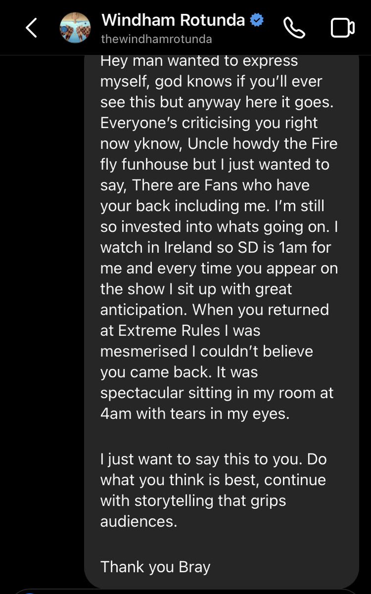 CenaLover67's tweet photo. Never got to talk to Bray but here are some of my dms to him and man they hit like a tonne of bricks now⭕️ https://t.co/wbJA7YTZhf