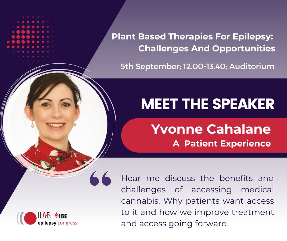 For the first time, The International Epilepsy Congress is coming to Ireland.

I am honoured to be asked to speak at the 35th #IEC2023 on the incredible topic of medical cannabis.

#Challenges #benefits #pro #con #research #movingforward 
#epilepsyeducation #medicalcannabis