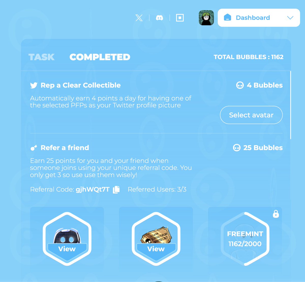 @deephhcrypto It's not botted. Our premint platform, the Clearverse, incentivizes engagement so users are able to earn WL and even a free mint. 

Yes, I do agree there are alt accounts, given there is no requirement to sign up, but this is far from us botting engagement. 

This thread has more