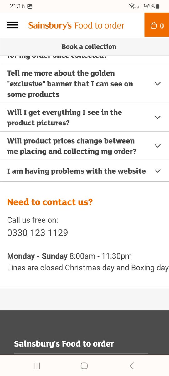 KatieMartin83's tweet photo. @sainsburys issue with a sainsburystogo order where an item was unavailable, no emails about it and I have been charged for it. Called to ask about it based on your website saying I could until 11.30 and was told that's wrong. Missing item was a birthday cake,v unhappy! https://t.co/02Y2JNofyw