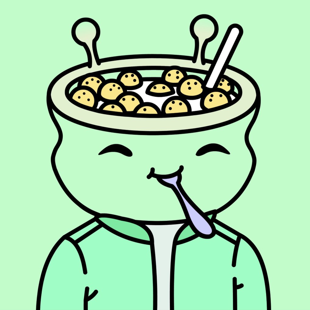alfineous's tweet photo. Just killed a box of cinnabites!!! Thank you @cerealclubnft it was delicious! #bowlish

#ETH #NFT #cereal https://t.co/QNkMdLddHH