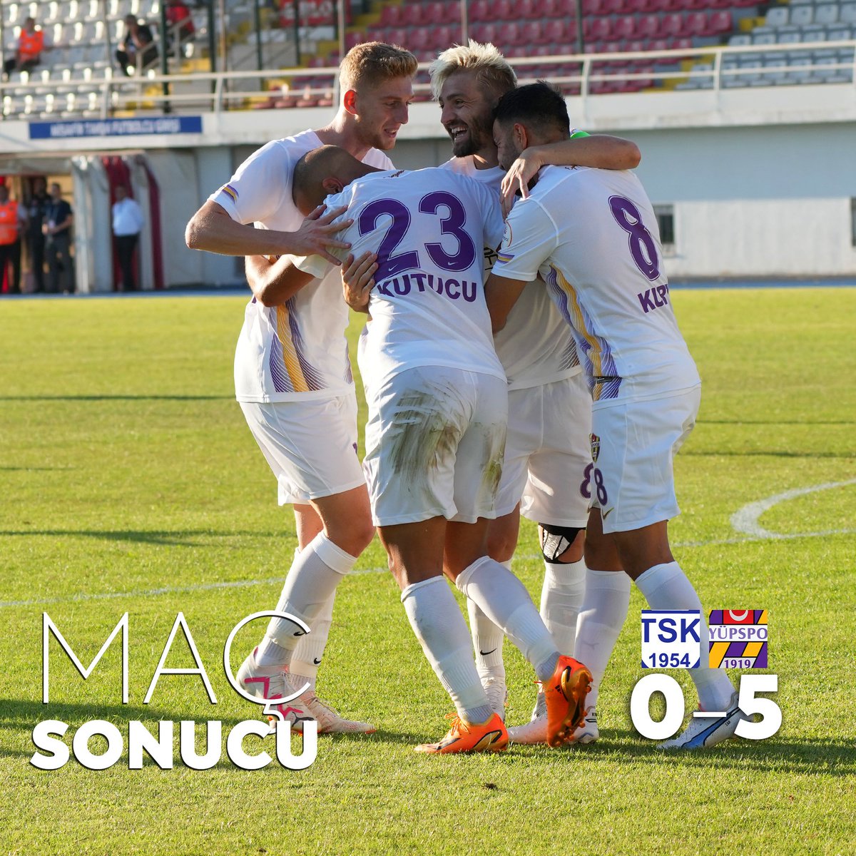 Maç sonucu 🔚

Üç puanı 5 golle alıyoruz! 🔥

#TZLvEYUP