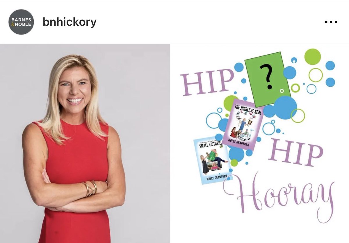 Another signing set up at the Barnes & Noble in Hickory on Nov. 4th. The store posted on its Instagram today. Thank you guys for helping me get sincerely excited about all that’s ahead. mollygrantham.com @BNBuzz @BNHickory @IngramSpark
