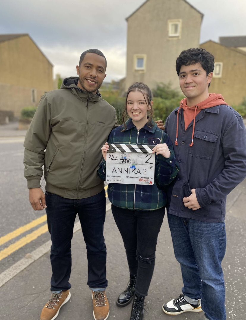 BslCooke's tweet photo. 3/3
Having the most amazing hair and makeup artist
Wrapping with a beautiful sunset and rainbow
And everything in between I loved every minute!
I really couldn’t be more thankful
#Annika #AnnikaS2 #alibi #deafactor #actor #youngperformer #happy #grateful https://t.co/DJPVj8X5oo