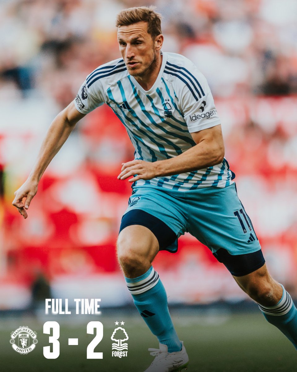 NFFC's tweet photo. A battling display, but it's not to be at Old Trafford.

#MUNNFO https://t.co/IKVdK5srYx
