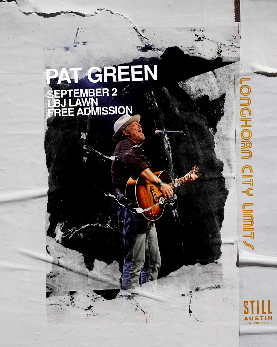 TexasLonghorns's tweet photo. welcome to the LCL stage, @PATGREENMUSIC 🤘

#HookEm https://t.co/3YT3fXxwOf