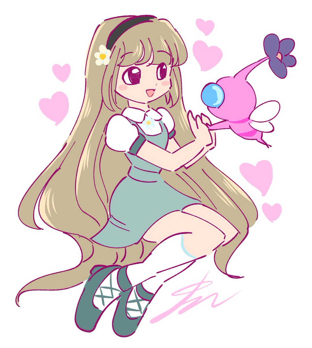 「Helen and wing pikmin  ͛.*I've been work」|🩷ℂ𝕣𝕚𝕞𝕞𝕪/hitausのイラスト