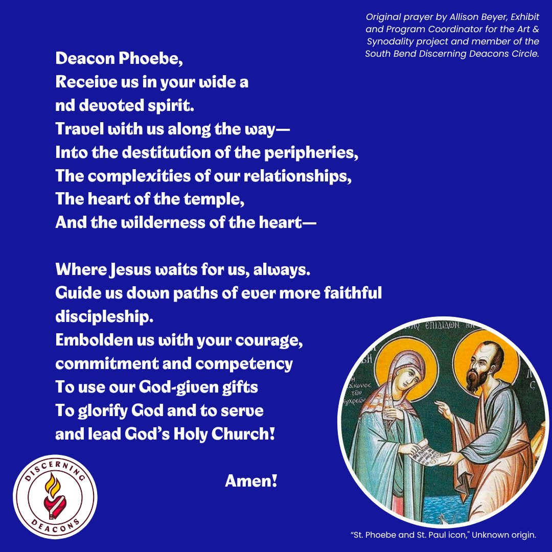 Today marks the beginning of our #Novena to St. Phoebe. Let us gather our intentions and seek her intercession for all those who labor and serve the Gospel. Join us on a transformative journey as we open our hearts to her example of courageous service in the early Church.