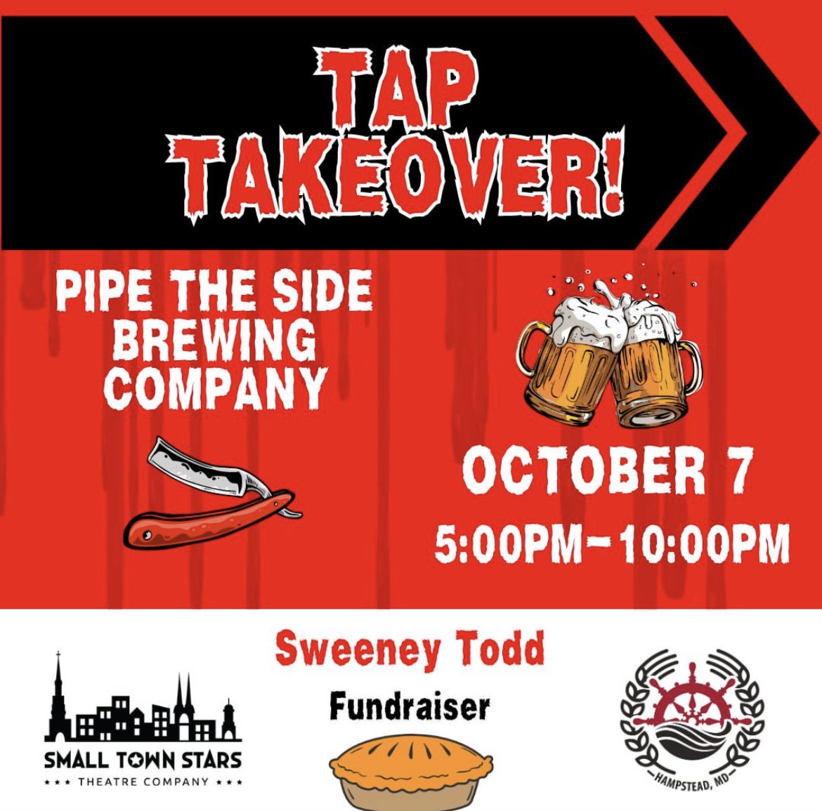 sts_theatre's tweet photo. The cast of Sweeney Todd is taking over the bar at Pipe the Side on October 7. Like this post and let us know if you will be in attendance! 

#theatre #sweeneytodd #musical #demonbarberoffleetstreet https://t.co/Ntv4DE54Oz