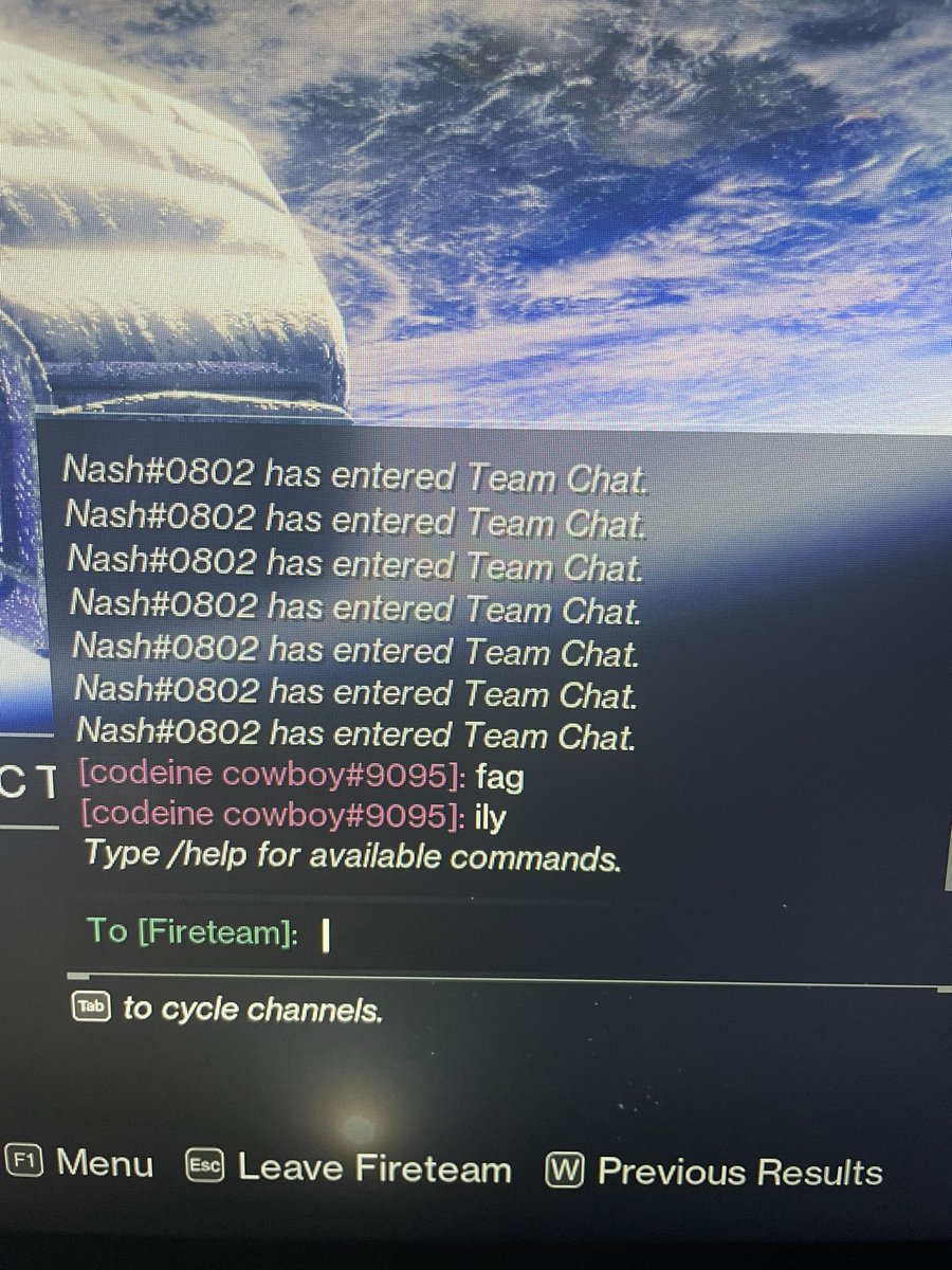 InfinitiVII's tweet photo. @DestinyTheGame @Bungie you have to do something about the hate it’s rampant in your community I get so much hate every other game https://t.co/8p7wP0uLuD
