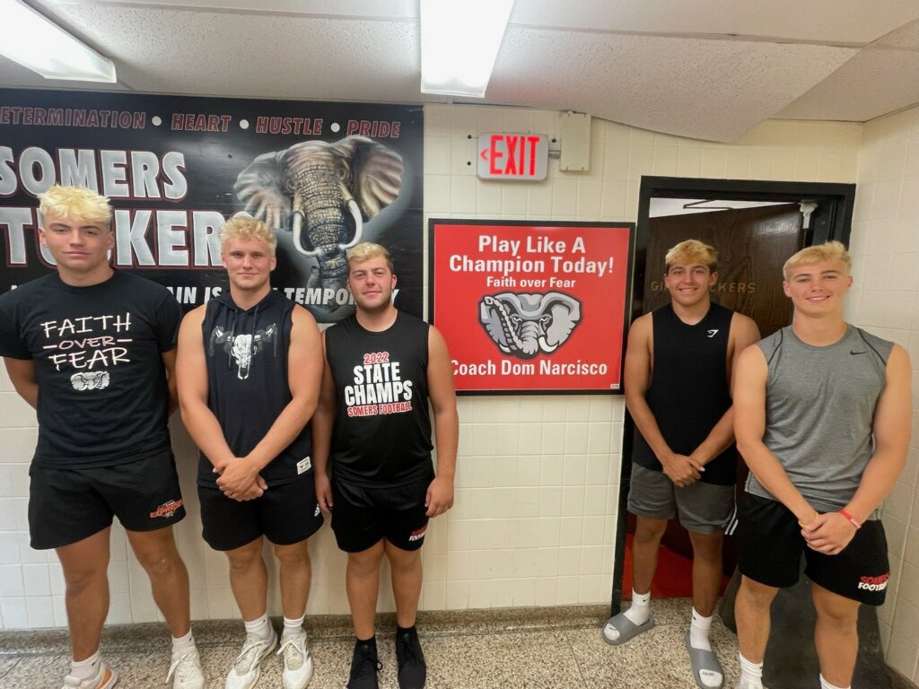 Somers Football (@somersfootball) on Twitter photo Congratulations to your 2023 Somers Football Captains!! <a href="/Macsullivan17/">Mac sullivan</a> <a href="/Ryan_Cole61/">Ryan Cole</a> <a href="/Nickycrecco/">Nicky Crecco</a> <a href="/andrewvio11/">Andrew Violante</a> <a href="/JamesBalancia/">James Balancia</a> #TuskerNation <a href="/TuskerAthletics/">Somers Athletics</a> <a href="/somerstdownclub/">Somers TD Club</a> Congratulations to your 2023 Somers Football Captains!! <a href="/Macsullivan17/">Mac sullivan</a> <a href="/Ryan_Cole61/">Ryan Cole</a> <a href="/Nickycrecco/">Nicky Crecco</a> <a href="/andrewvio11/">Andrew Violante</a> <a href="/JamesBalancia/">James Balancia</a> #TuskerNation <a href="/TuskerAthletics/">Somers Athletics</a> <a href="/somerstdownclub/">Somers TD Club</a>