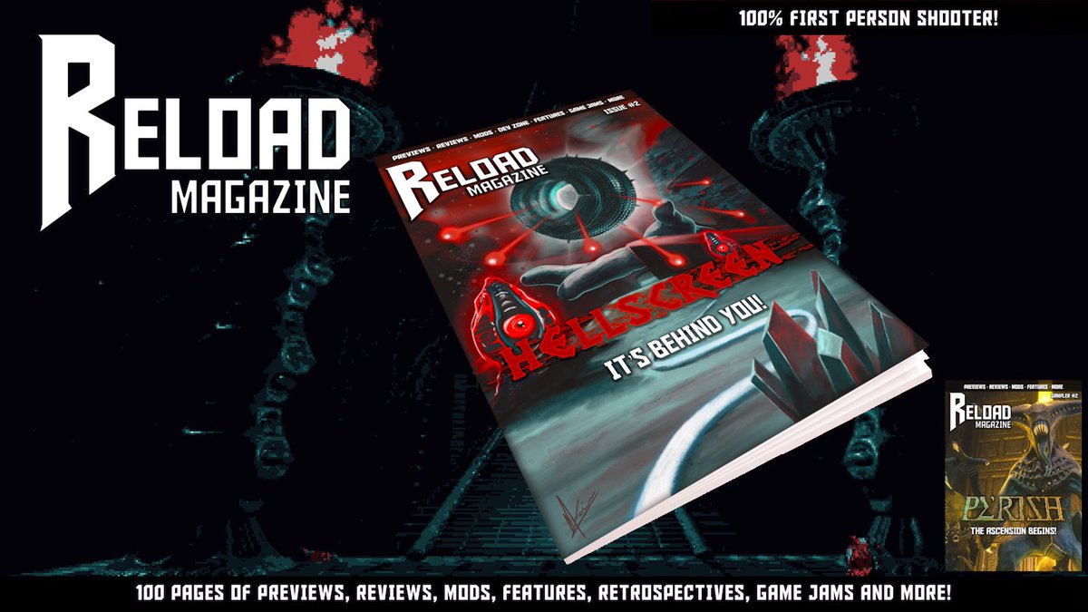 Reload_Magazine's tweet photo. ISSUE #2 KICKSTARTER LIVE!

Reload Magazine is the ultimate showcase for the retro &amp; indie FPS scene. If you love FPS this mag is for you. Digital copies will be free, but PHYSICAL ones are available to backers NOW!

We are humbled by your support.

Link in thread! https://t.co/SW9qYSRV9b